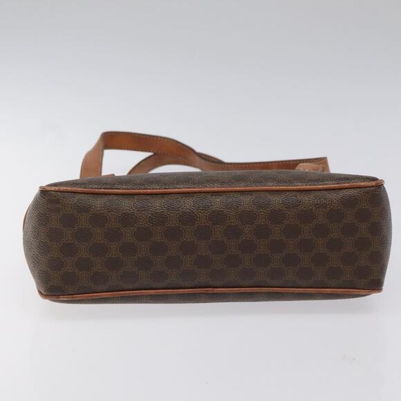 CELINE Macadam Canvas Hand Bag Pvc Leather Brown - Picture 9 of 13